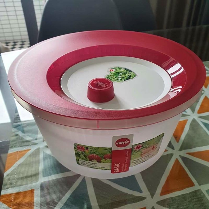 Rổ quay rau Emsa 4 lít chất liệu nhựa cao cấp [nhập Đức chính hãng]