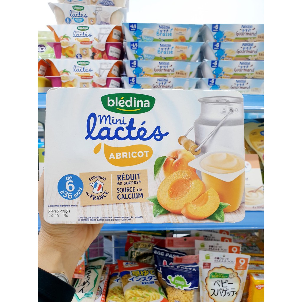 Sữa chua nguội Bledina Pháp, sữa chua cho bé ăn dặm từ 6 tháng đủ vị