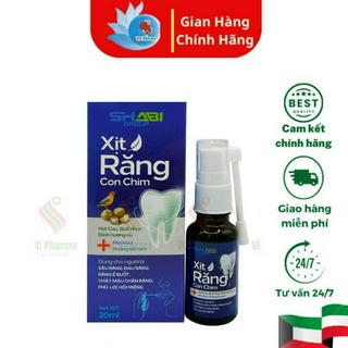 Xịt răng thảo dược Con Chim dùng cho người bị sâu răng, ê buốt răng - Chai xịt 20ml