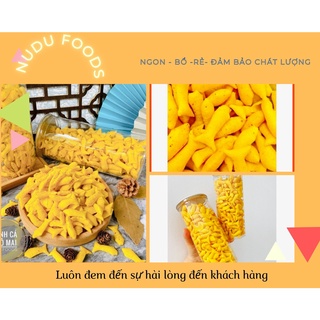 Bánh Phồng Cá Vị Phô Mai Lon 200Gram thơm ngon nhà Nudufoods