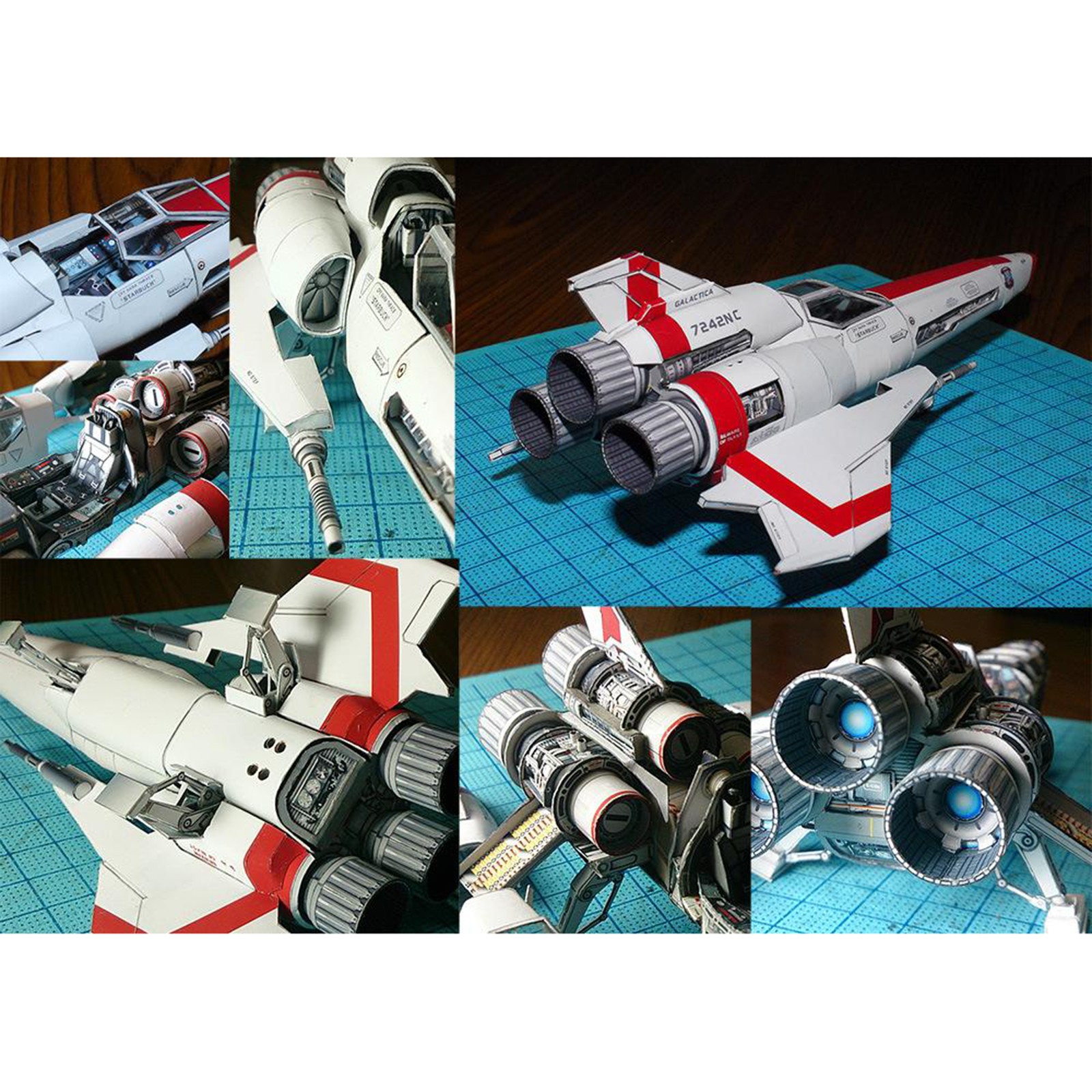 Mô Hình Tàu Chiến Battlestar Galactica Viper Mk2 3d