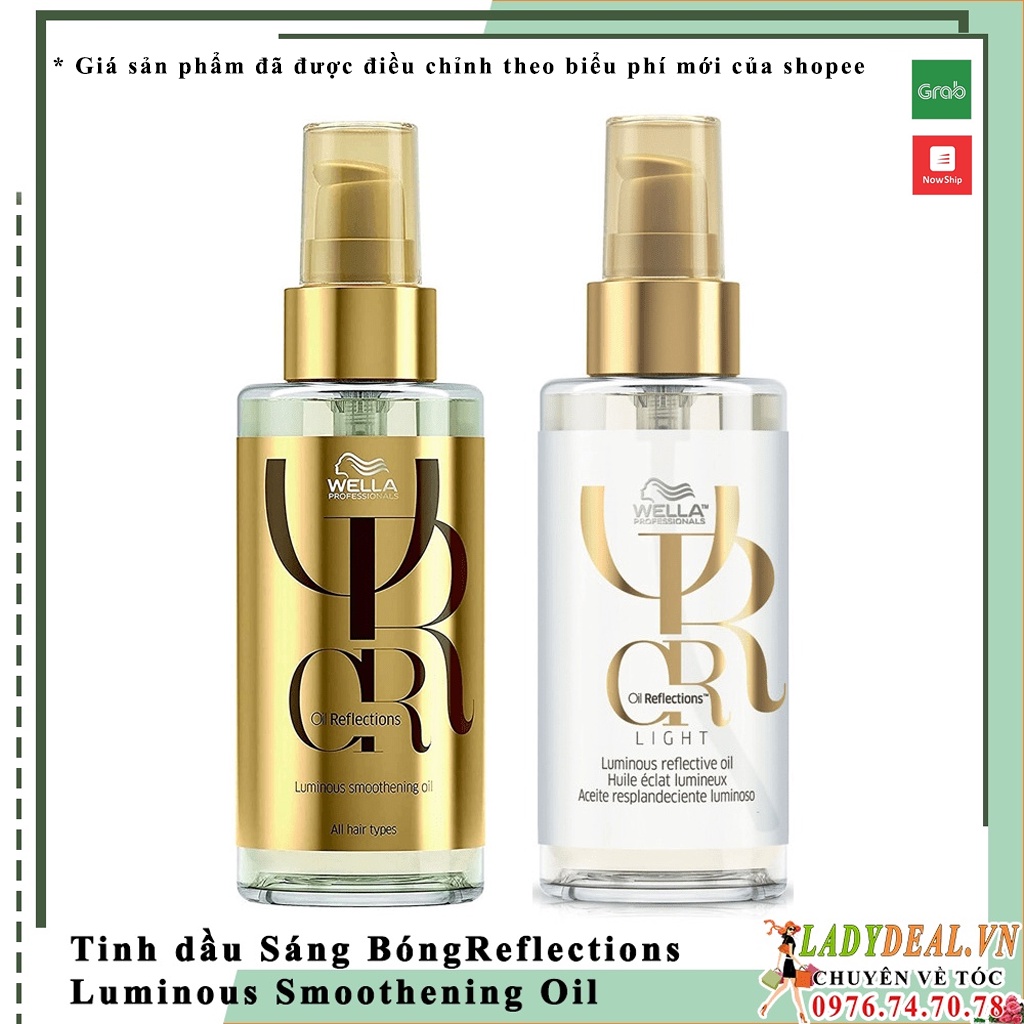 Wella - Tinh Dầu Wella Oil Giúp Tóc Mềm Mượt, Sáng Bóng, Cho Mọi Loại Tóc Reflections Luminous Smoothening Oil 100ml