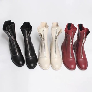 Bốt guidi da lỳ kéo khoá trước
