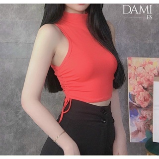 ÁO BA LỖ CỔ LỌ DÂY RÚT EO