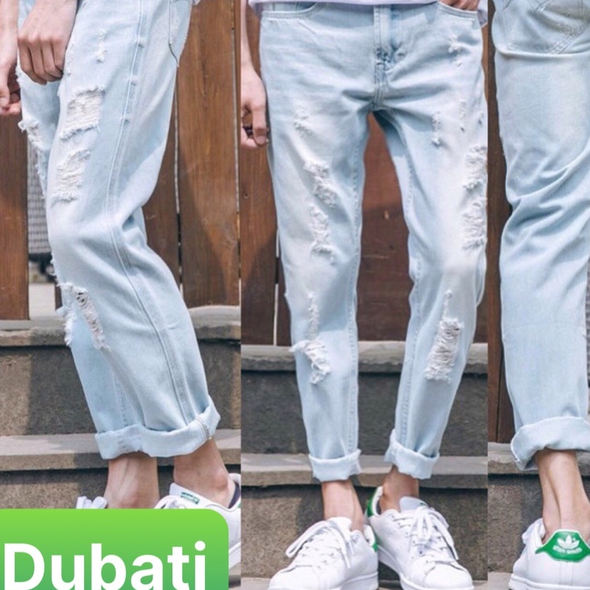 QUẦN BAGGY JEAN NAM CHẤT BÒ XANH NHẬT BẢN KIỂU HOT TREND- DB 78- DUBATI FASHION