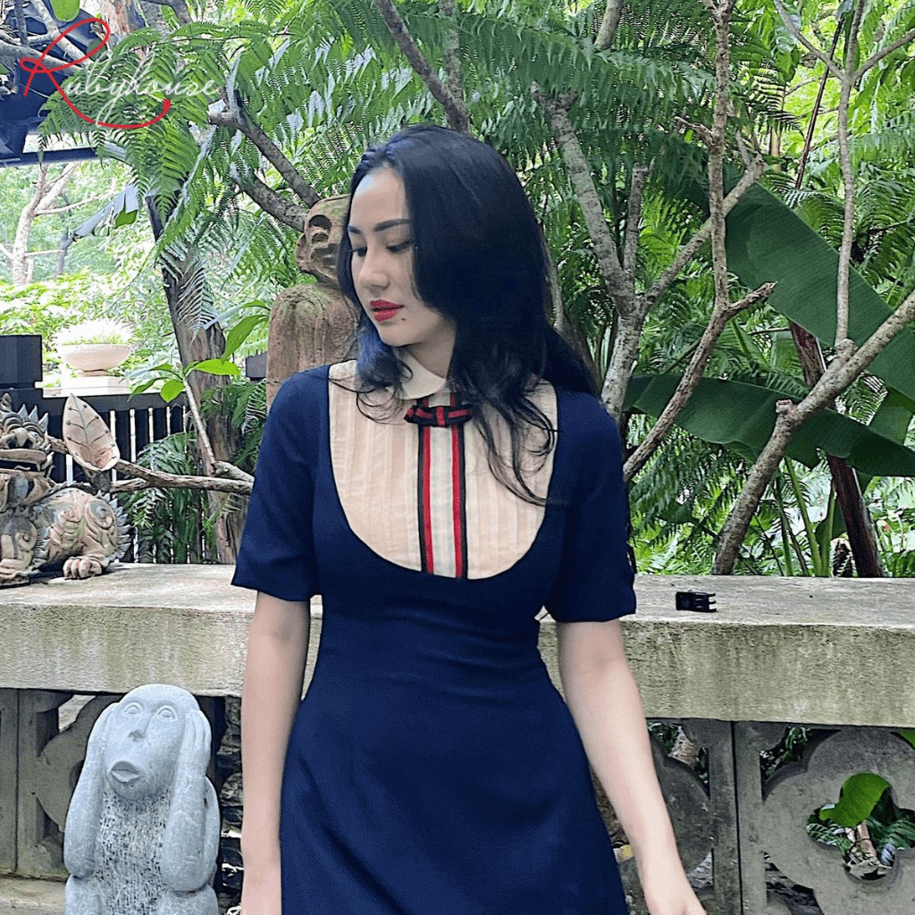 Váy Đầm Thủy Thủ RUBY HOUSE - Dáng Dài, Cổ Sơmi, Váy 2 Lớp Cao Cấp Co Giãn Nhẹ Mát, Có Túi Sườn 2 Bên 3005 | BigBuy360 - bigbuy360.vn