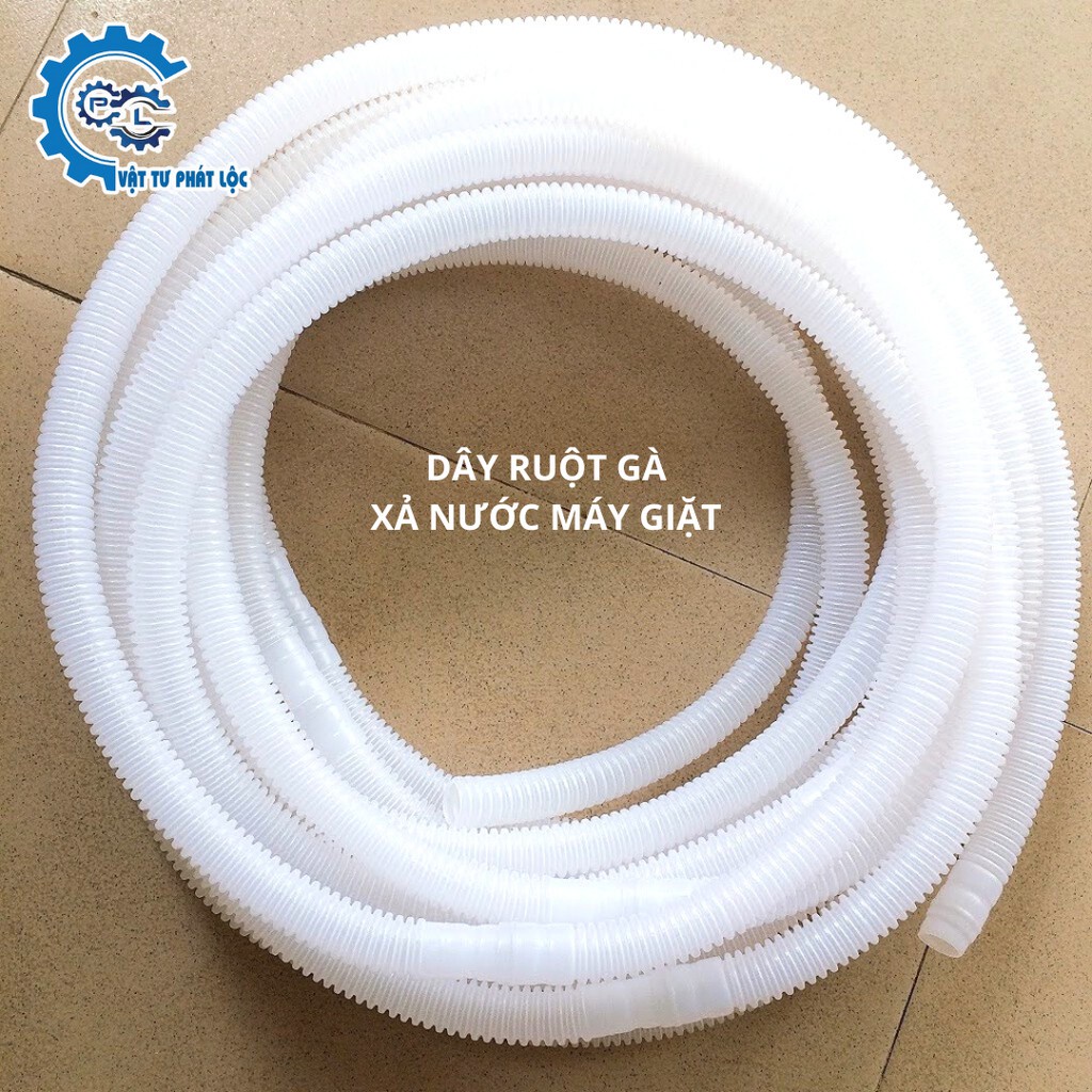 Dây ruột gà xả nước máy giặt, bồn rửa