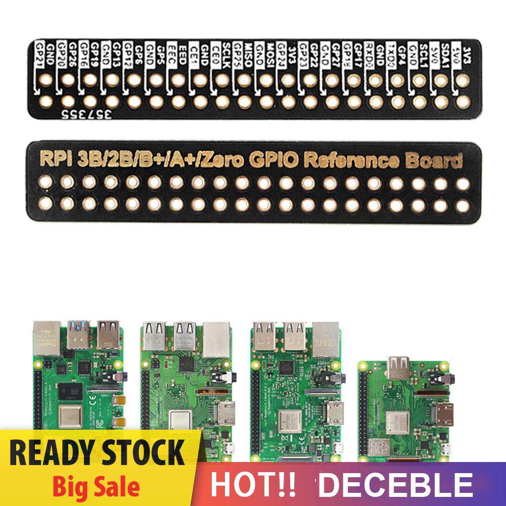 deceble Raspberry Pi 4B GPIO Reference Board Fit for Raspberry Pi 2 Type B/ B+