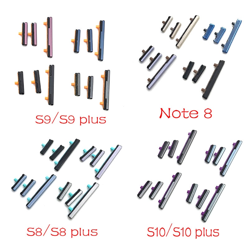 Bộ nút nguồn bật/tắt + nút âm lượng chất lượng cao cho Samsung Galaxy Note 8 S8 S9 S10 Plus