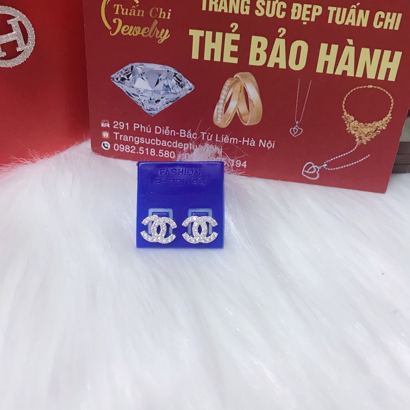 🌺ẢNH THẬT🌺 Bông Tai Bạc Chữ Siêu Hot Và Cá Tính