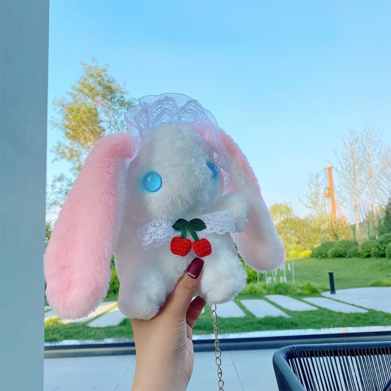Túi Đeo Chéo Vai Bằng Vải Lông Phong Cách Lolita Dành Cho Nữ