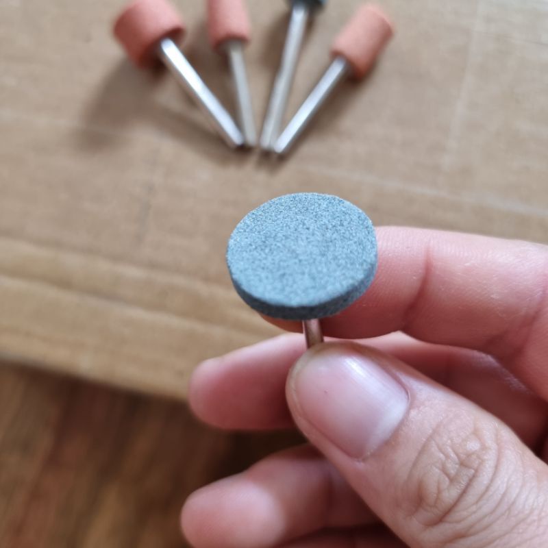 5 Đầu đá mài trục 3mm cho máy mài khoan cầm tay mini