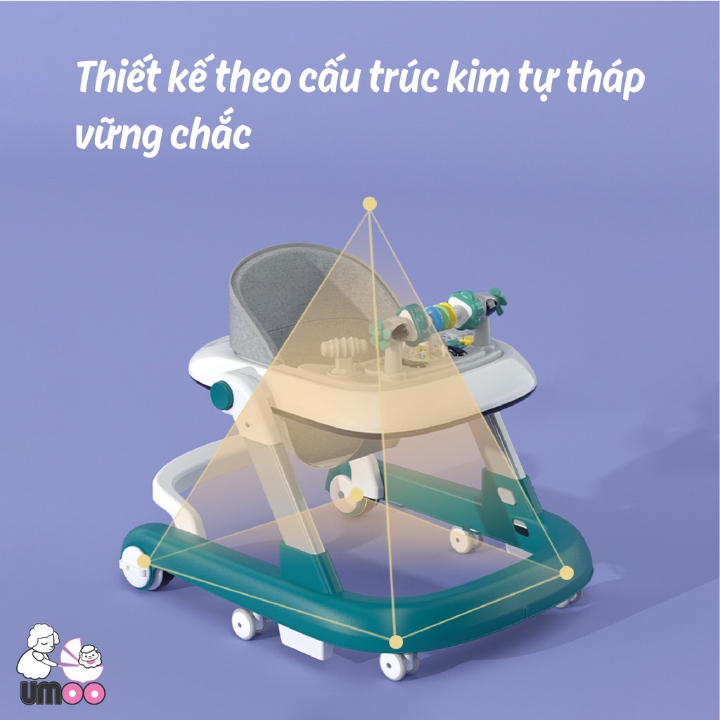 Xe tập đi cho bé chữ U V-Baby 606, đa năng, tạo cho bé hướng cố định khi di chuyển