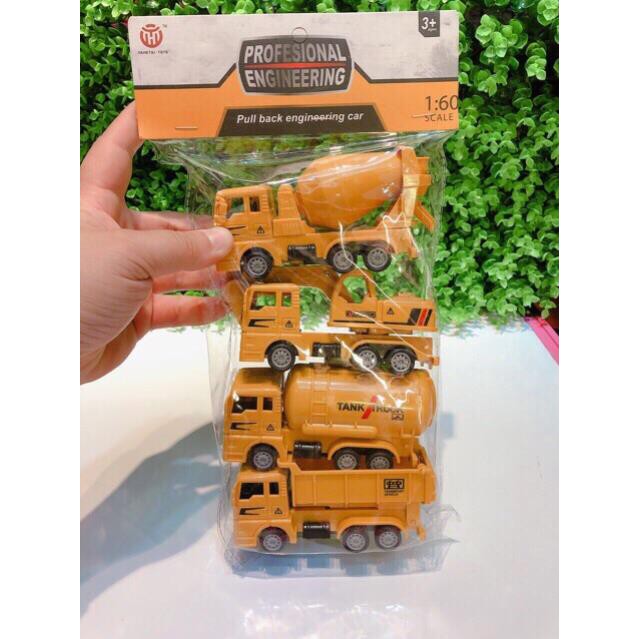 Bộ 4 xe công trình FLASH SALE 99K | BigBuy360 - bigbuy360.vn