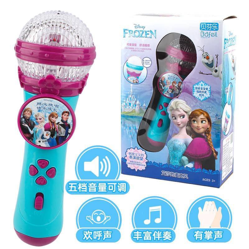 ĐỒ CHƠI MICRO HÁT ELSA CHO BÉ YÊU (HÀNG CÓ SẴN) Mic Hát Karaoke Elsa Cho Bé