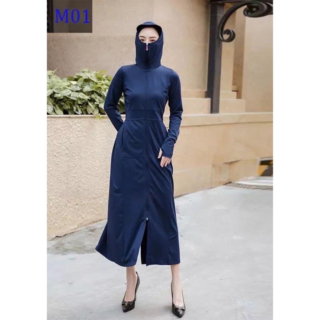 Áo chống nắng toàn thân nữ NANGFASHION thun hạt xoàn loại 1 dầy dặn, thoáng khí