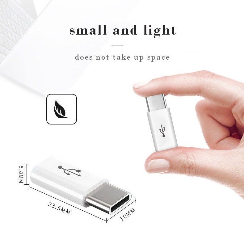 Đầu chuyển đổi cổng Micro USB sang Type-C tiện ích cho điện thoại Android Huawei Xiaomi Samsung OPPO