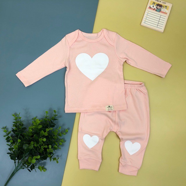 Bộ Sơ Sinh vải mỏng Hàn Quốc Dài Tay LITIBABY cho bé trai, bé gái size 3-36 tháng -H5500
