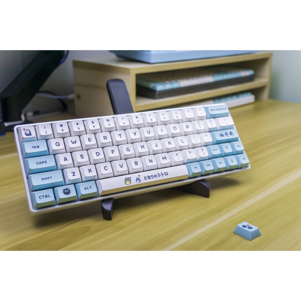 Bộ keycap Totoro chất liệu PBT 137 phím in Dye sub