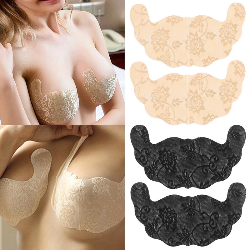 Áo Lót Nâng Ngực Không Dây Vô Hình Size Lớn Màu Trơn Cho Nữ