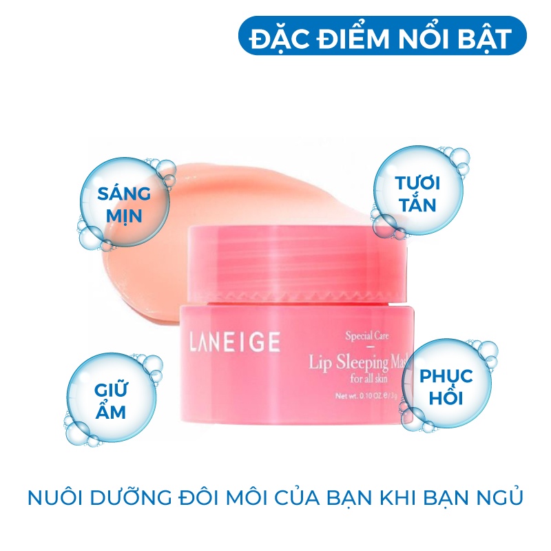 Mặt nạ ngủ - dưỡng môi Laneige Full 3g Hương Cherry Hàn Quốc