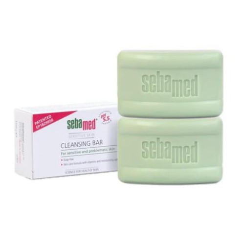 [CHÍNH HÃNG] Sebamed Bộ 2 Thanh Làm Sạch Kháng Khuẩn Cleansing Bar pH5.5 (100g/ thanh)