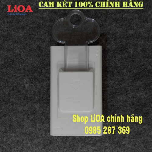 Bộ công tắc ngắt điện chìa khóa kiểu A LiOA 20A - Dùng cho nhà nghỉ, khách sạn