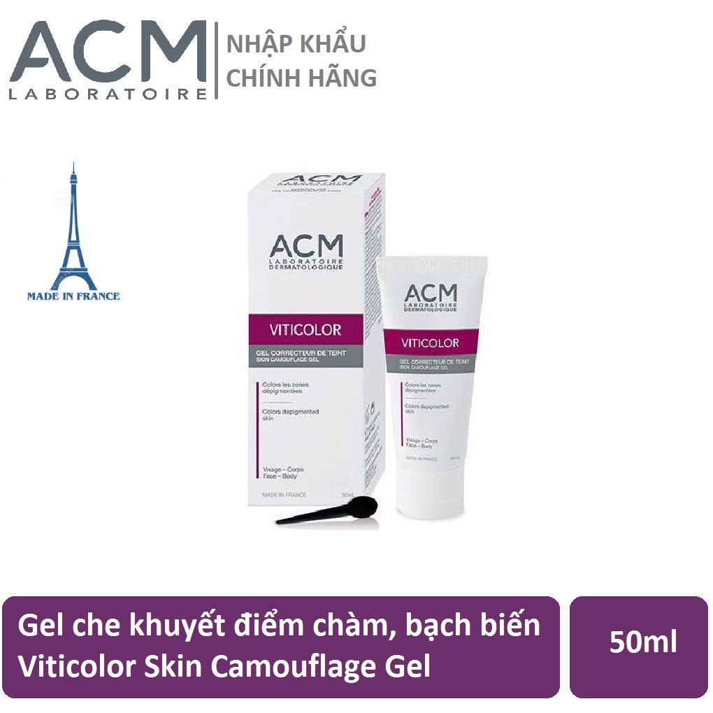 Gel che khuyết điểm chàm, bạch biến Viticolor Skin Camouflage Gel 50ml | BigBuy360 - bigbuy360.vn