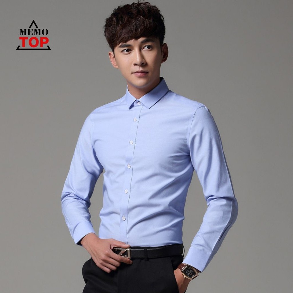 [Không Đẹp Hoàn Tiền] Áo sơ mi nam cao cấp lụa mềm, không nhăn - Áo sơ mi trắng nam công sở đen trắng đỏ đẹp | BigBuy360 - bigbuy360.vn