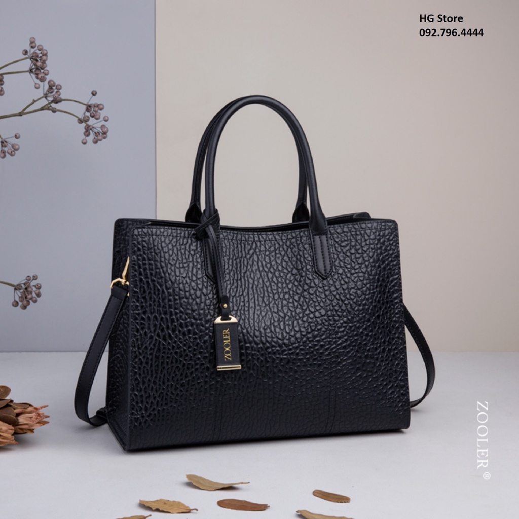 Túi Xách Nữ Hàn Quốc Da Bò Italy Cao Cấp Zooler FullBox ZL024 Size 33cm Làm Quà Tặng, Sinh Nhật, Quà Biếu