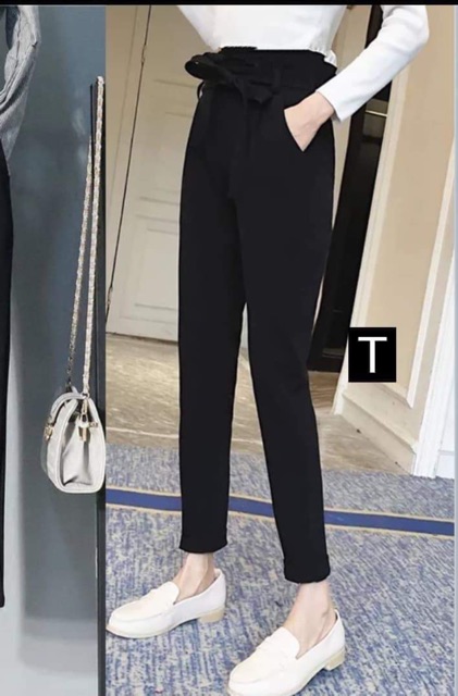 Quần baggy cạp nơ T.TU577
