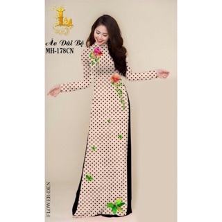 Vải áo dài Chấm bi