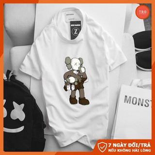 Áo thun nam đẹp❤️ Freeship 50K❤️ áo ngắn tay cổ tròn in 3D phối Kaws GZ112
