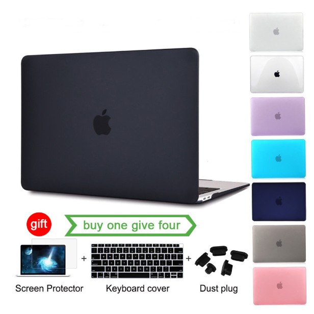（6 trong 1）Vỏ bảo vệ máy tính Apple Macbook Air Pro Retina M1 11 12 13 15 16 kèm vỏ bàn phím và nút chống bụi tiện dụng A1465 A1370 A1534 A1466 A1369 A1932 A2179 A2337-M1 A1706 A1989 A2159 A1708 A2289 A2251 A2338-M1 A1502 A1425 A1278 A1707 A1990 A2141