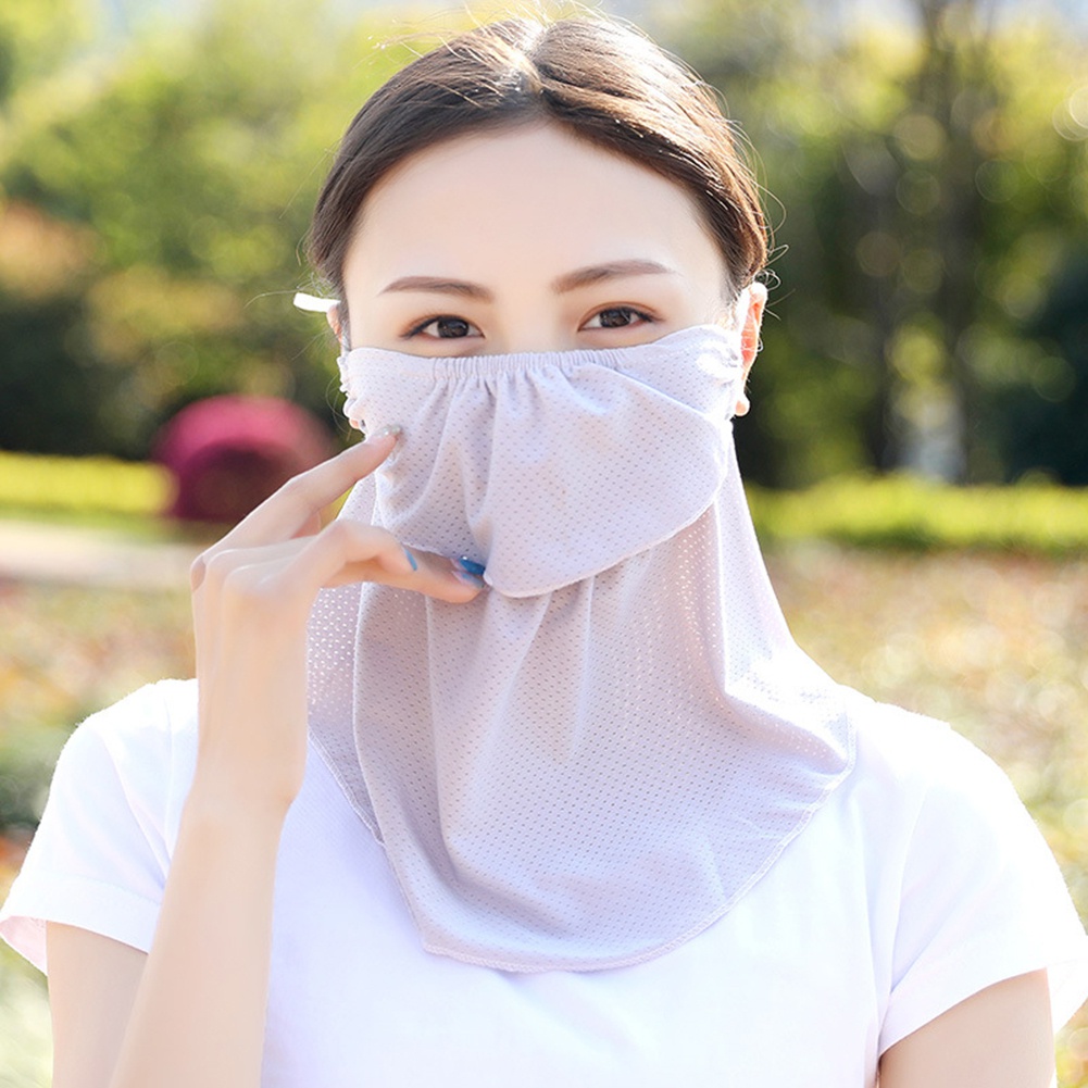 Khẩu Trang Che Phủ Cổ Chống Tia UV Thoáng Khí Dành Cho Nữ