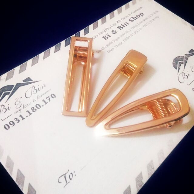 Set 3 Kẹp Tóc Đơn Giản  - Set 301