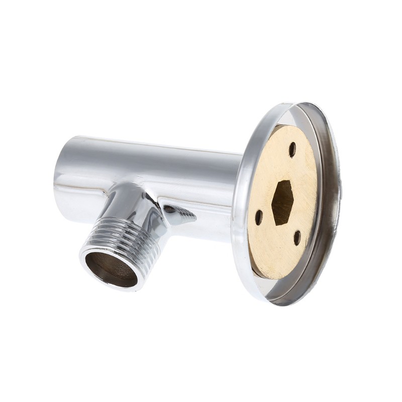 Ống nối vòi sen tắm chất liệu đồng thau mạ chrome gắn tường dạng cúp hít