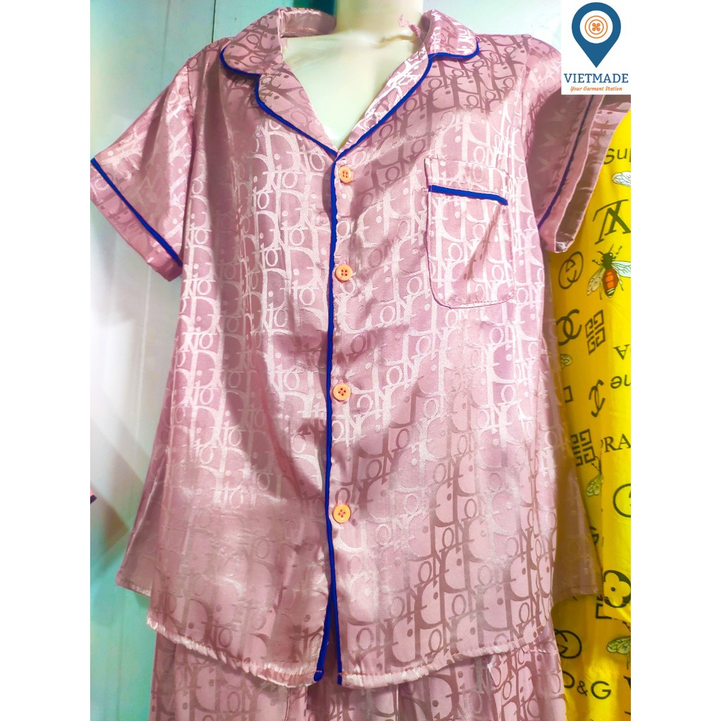 Bô đồ nữ, bộ đồ mặc nhà LV lửng sang chảnh sành điệu