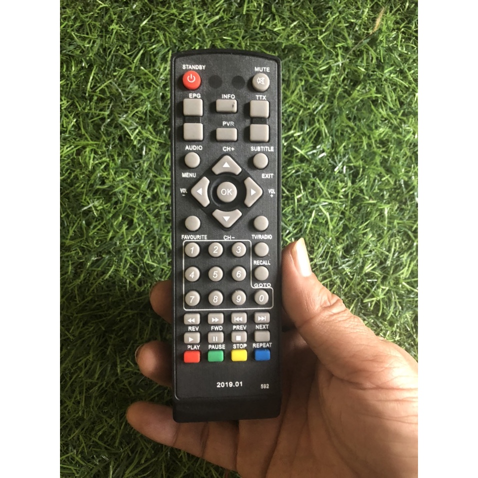 Điều khiển đầu thu hộ nghèo - tặng kèm pin - Remote đầu thu hộ nghèo đầu truyền hình được nhà nước tặng các hộ nghèo