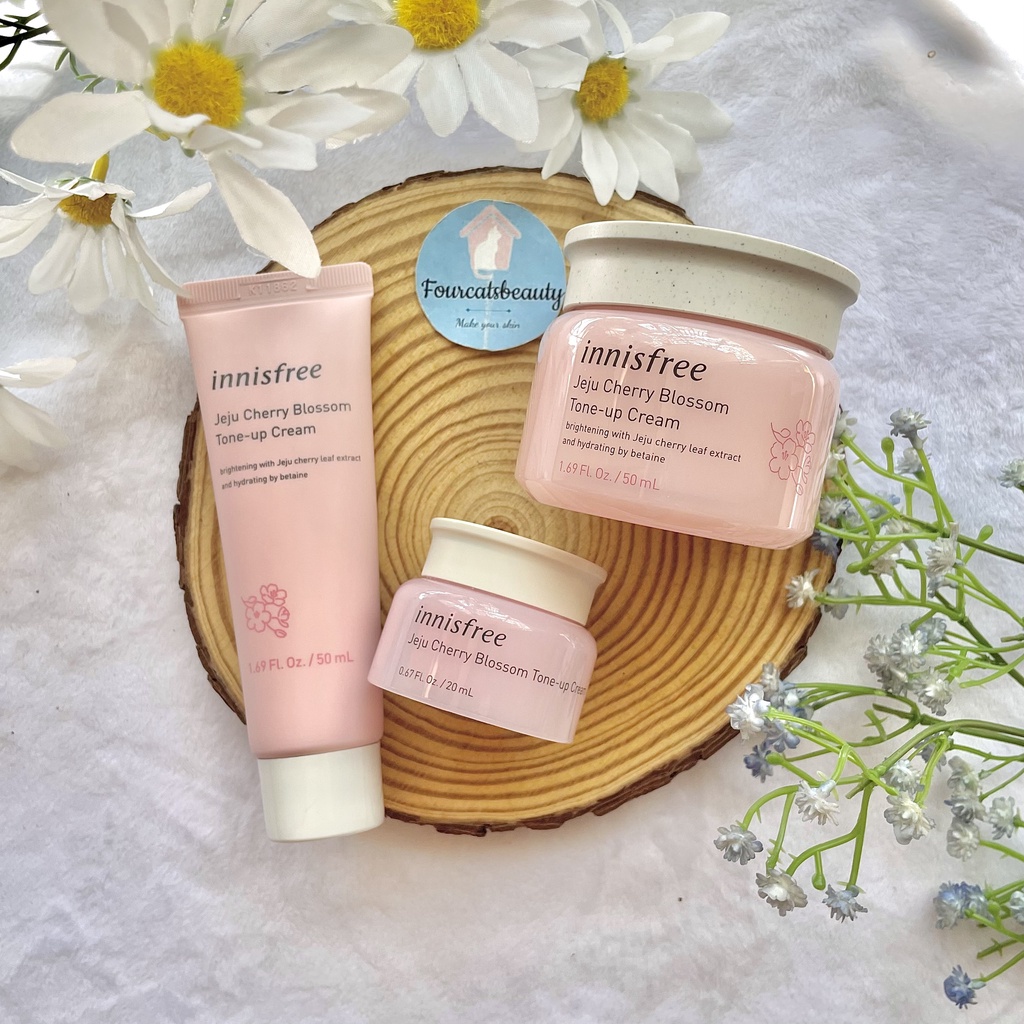 Kem Dưỡng Ẩm Trắng Da Innisfree Jeju Cherry Blossom Tone-Up Cream 20ml