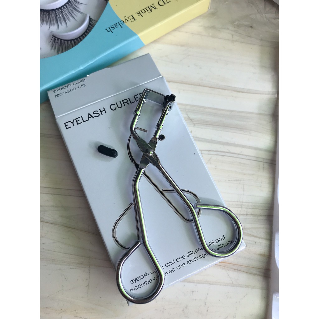 Kẹp mi, bấm mi siêu cong Eyelash curler đầu nhỏ - Bấm góc mi + TẶNG KÈM MÚT THAY