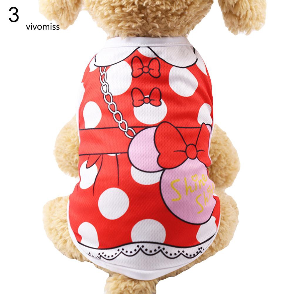 Áo thoáng khí họa tiết sọc ngang dễ thương cho thú cưng