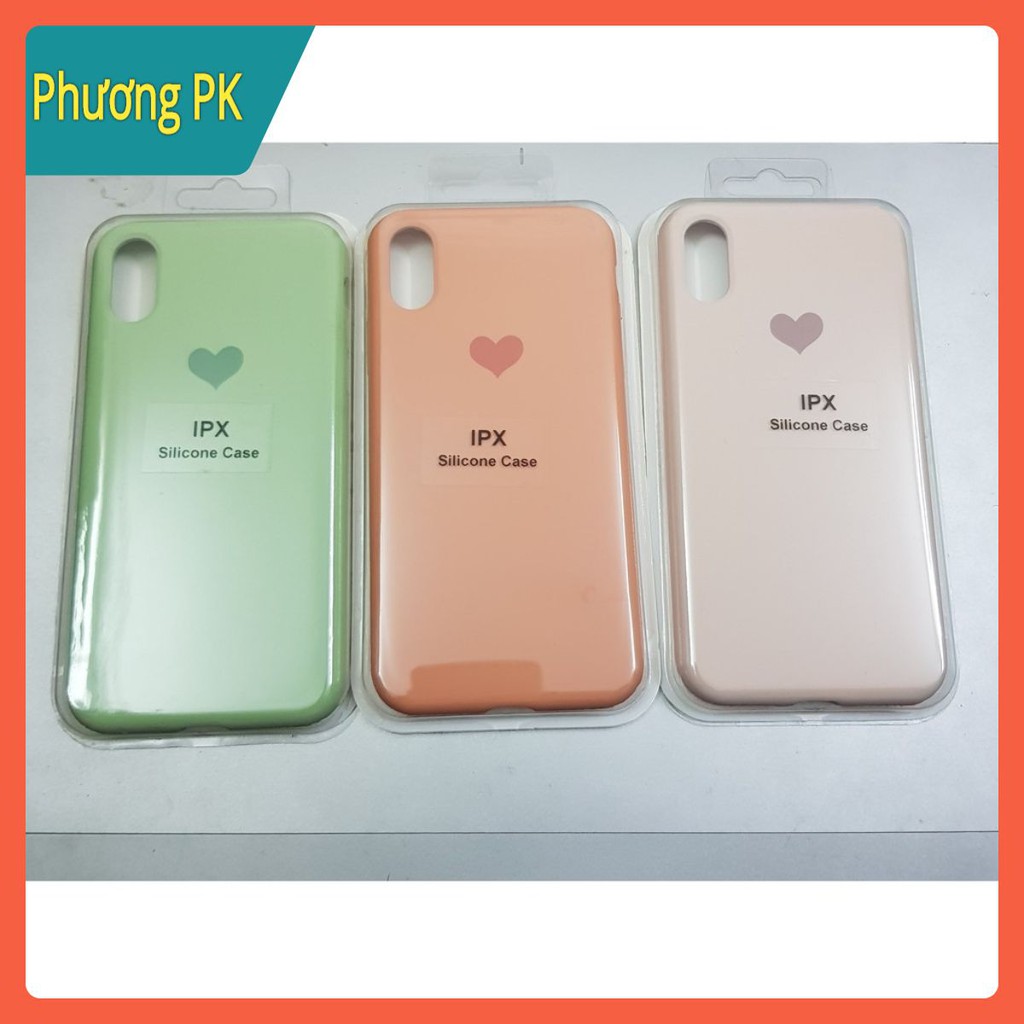 Ốp chống bẩn 7Plus,8Plus,X,XSMax logo trái tim full viền máy rẻ đẹp
