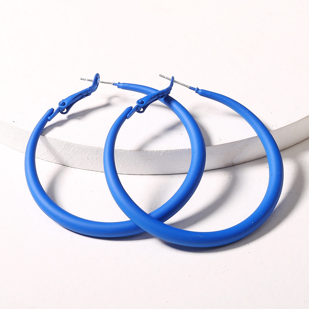 Bông tai tròn cho nữ phong cách Hàn Quốc