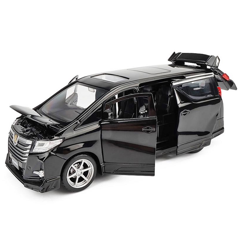 Mô Hình Xe Hơi Toyota MPV Alphard Bằng Hợp Kim Tỉ Lệ 1: 32 Có Đèn Và Âm Thanh Cho Bé