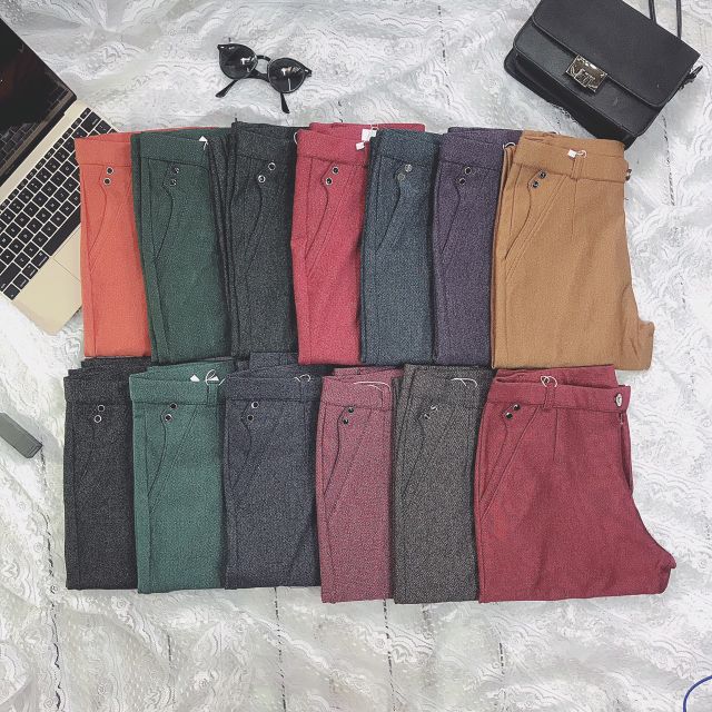 Quần cotton mè dài lưng thun 👖