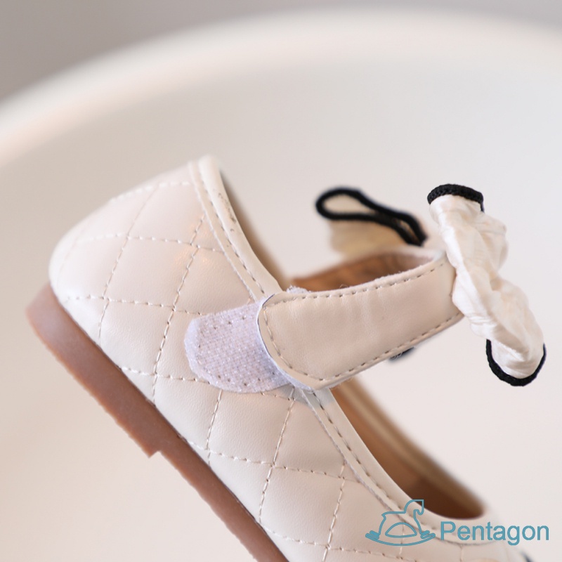 Xăng đan Quai Dán Đế Mềm Đính Nơ Phong Cách Hàn Quốc Cho Bé Gái