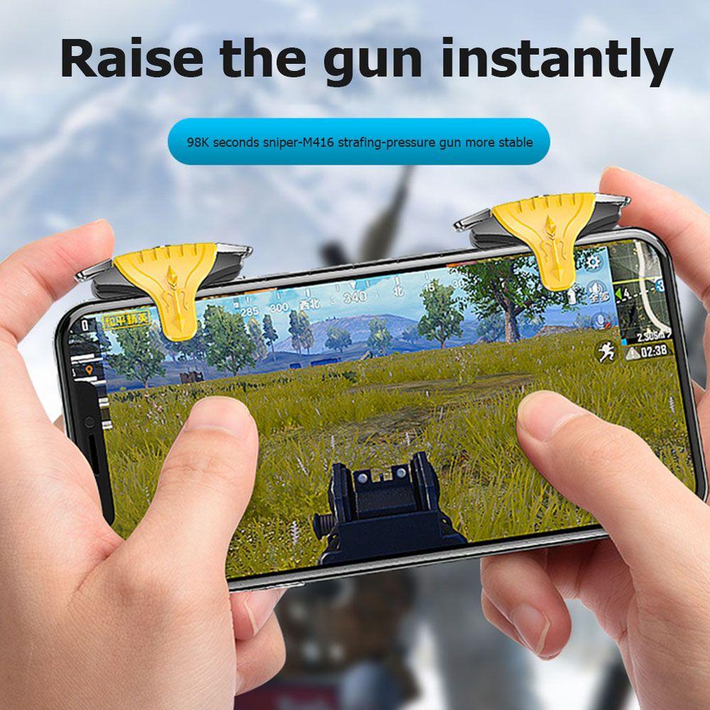 Nút Bấm L1R1 Bằng Kim Loại Bền Bỉ Hỗ Trợ Chơi Game Trên Điện Thoại