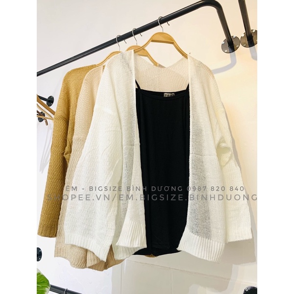 [BIGSIZE] ÁO LEN MỎNG Áo Cardigan Size Lớn | BigBuy360 - bigbuy360.vn