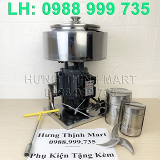 Máy xay thịt làm giò chả, pate, xúc xích có bao đá, công suất 1,1KW